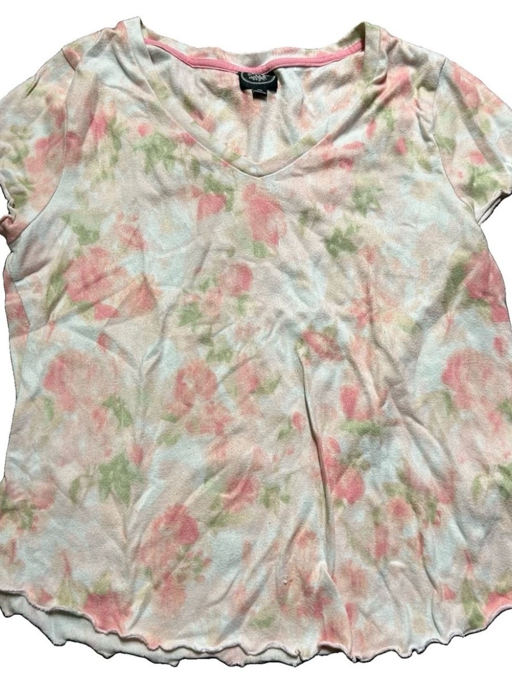 Women’s Laura Ashley Floral Short Sleeve Top Size XL
